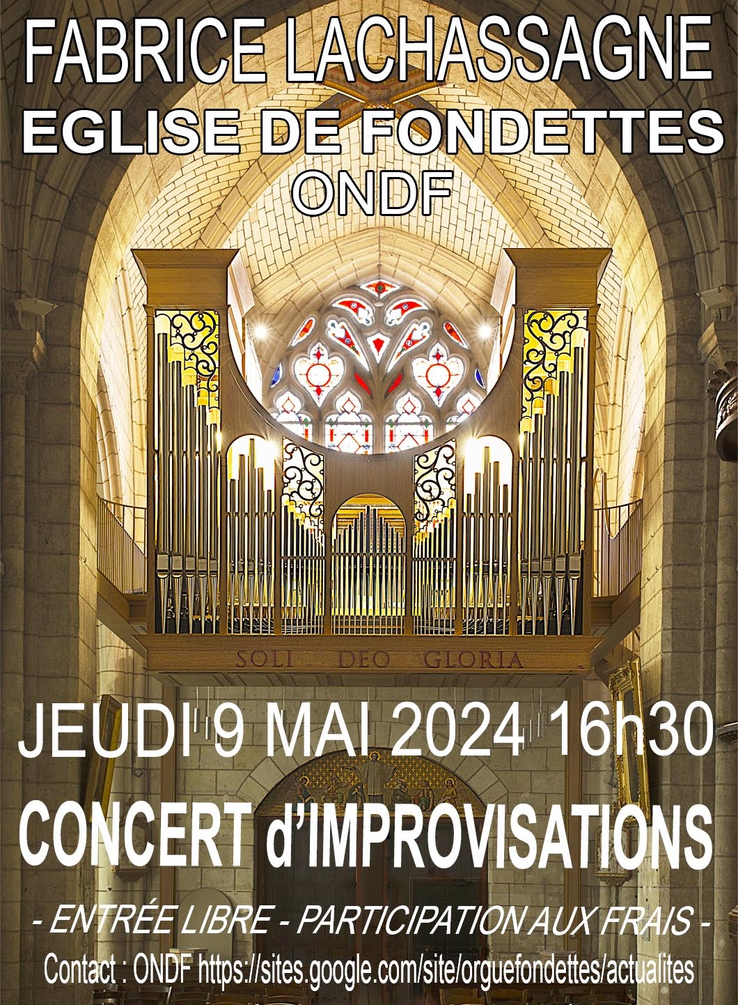 Concert d'orgue - Jeudi 9 Mai 2024